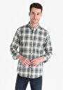 thumb-Afficher les détails de Chemise À Manches Longues Vert Slim Fit   Homme