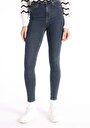thumb-Afficher les détails de 760 Diana Pantalon Bleu Skinny  Leg High Rise En  Skinny Fit Femme