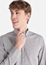 thumb-Afficher les détails de Chemise À Manches Longues Gris Slim Fit   Homme