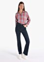thumb-Afficher les détails de 791 Monica Pantalon Bleu Foncé Bootcut Medium Rise En  Regular Fit Femme