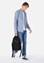 thumb-Afficher les détails de Chemise À Manches Longues Bleu Regular Fit Droit Popeline Homme