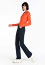 thumb-Afficher les détails de 791 Monica Pantalon Bleu Bootcut Medium Rise En  Regular Fit Femme