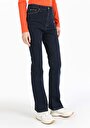thumb-Afficher les détails de 791 Monica Pantalon Bleu Bootcut Medium Rise En  Regular Fit Femme