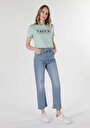 thumb-Afficher les détails de 900 Laris Pantalon Bleu Straight Leg  En  Regular Fit Femme