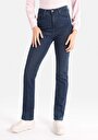 thumb-Afficher les détails de 792 Mila Pantalon Bleu Foncé Slim Straight Leg Medium Rise En Jean Regular Fit Femme