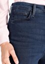 thumb-Afficher les détails de 792 Mila Pantalon Bleu Foncé Slim Straight Leg Medium Rise En Jean Regular Fit Femme