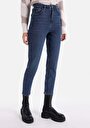 thumb-Afficher les détails de 891 Maya Pantalon Bleu Tapered Leg Medium Rise En  Slim Fit Femme