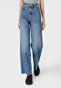 thumb-Afficher les détails de 970 Berry Pantalon Bleu Wide Leg High Rise En Jean Regular Fit Femme