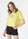 thumb-Afficher les détails de T-shirt À Manches Courtes Jaune Comfort Fit  Femme