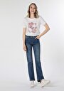 thumb-Afficher les détails de T-shirt À Manches Courtes Blanc Regular Fit  Femme