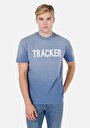 thumb-Afficher les détails de T-shirt À Manches Courtes Bleu Comfort Fit Droit Homme