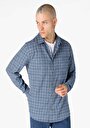 thumb-Afficher les détails de Chemise À Manches Longues Bleu Slim Fit   Homme
