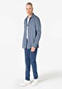 thumb-Afficher les détails de Chemise À Manches Longues Bleu Slim Fit   Homme