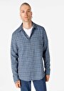 thumb-Afficher les détails de Chemise À Manches Longues Bleu Slim Fit   Homme