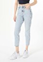 thumb-Afficher les détails de 891 Maya Pantalon Bleu Tapered Leg  En  Slim Fit Femme