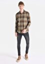 thumb-Afficher les détails de Chemise À Manches Longues Kaki Regular Fit   Homme