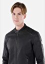 thumb-Afficher les détails de Veste Pu Noir    Homme