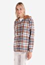 thumb-Afficher les détails de Chemise À Manches Longues Marron Regular Fit Plaid Sergé Femme
