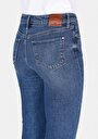 thumb-Afficher les détails de 703 Carla Pantalon  Straight Leg Medium Rise En Jean Slim Fit Femme