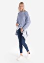 thumb-Afficher les détails de Pull Bleu Regular Fit Manches Longues  Femme
