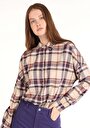 thumb-Afficher les détails de Chemise À Manches Longues Violet Relaxed Fit   Femme