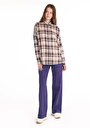 thumb-Afficher les détails de Chemise À Manches Longues Violet Relaxed Fit   Femme