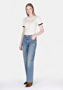 thumb-Afficher les détails de 880 Elisa Pantalon    En Jean Straight Fit Femme