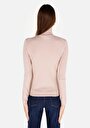 thumb-Afficher les détails de Pull Beige Slim Fit Manches Longues  Femme