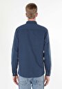 thumb-Afficher les détails de Chemise À Manches Longues Marine Regular Fit   Homme