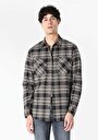 thumb-Afficher les détails de Chemise À Manches Longues Anthracite Regular Fit   Homme