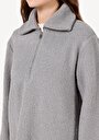 thumb-Afficher les détails de Pull-over Gris Regular Fit  Femme