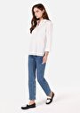 thumb-Afficher les détails de Chemise À Manches Longues Blanc Slim Fit   Femme