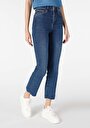 thumb-Afficher les détails de 771 Emery Pantalon Denim Crop Flare High Rise En  Regular Fit Femme