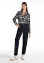 thumb-Afficher les détails de 884 Lauren Pantalon Denim Straight Leg High Rise En  Straight Fit Femme