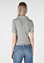 thumb-Afficher les détails de T-shirt À Manches Courtes Gris Regular Fit  Femme