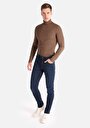 thumb-Afficher les détails de 041 Danny Pantalon Bleu Foncé Slim Leg Low Rise En  Slim Fit Homme