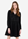 thumb-Afficher les détails de Robe Noir Regular Fit    Femme