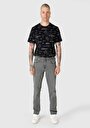 thumb-Afficher les détails de 044 Karl Pantalon Gris Straight Leg Low Rise En  Straight Fit Homme