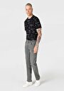thumb-Afficher les détails de 044 Karl Pantalon Gris Straight Leg Low Rise En  Straight Fit Homme