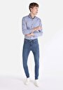 thumb-Afficher les détails de 035 Ryan Pantalon Bleu Foncé   En  Skinny Fit Homme