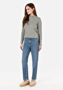 thumb-Afficher les détails de Pull Vert Regular Fit Manches Longues  Femme