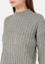 thumb-Afficher les détails de Pull Vert Regular Fit Manches Longues  Femme