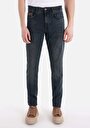 thumb-Afficher les détails de 041 Danny Pantalon Bleu Slim Leg High Rise En  Slim Fit Homme