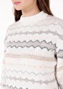 thumb-Afficher les détails de Pull Multicolou Regular Fit Manches Longues  Femme