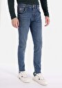 thumb-Afficher les détails de 041 Danny Pantalon Bleu Foncé   En  Slim Fit Homme