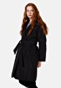 thumb-Afficher les détails de Manteau  Noir Regular Fit Manches Longues Femme