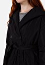 thumb-Afficher les détails de Manteau  Noir Regular Fit Manches Longues Femme