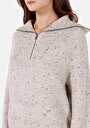 thumb-Afficher les détails de Pull Blanc Regular Fit Manches Longues  Femme