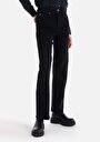 thumb-Afficher les détails de 900 Laris Pantalon Noir Full Length High Rise En Jean Regular Fit Femme