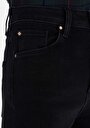 thumb-Afficher les détails de 900 Laris Pantalon Noir Full Length High Rise En Jean Regular Fit Femme